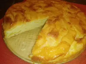 Tarta de manzana con muy poca harina