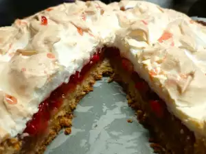 Pie de fresa y merengue