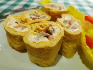 Rollitos de huevo con un rico relleno