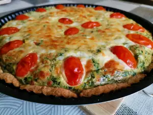 Quiche de primavera con ortigas