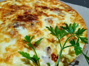 Quiche de pollo y champiñones