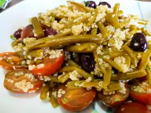 Ensalada templada de judías verdes y quinoa