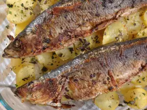 Bonito al horno con patatas