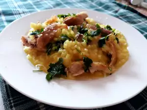 Risotto a la Milanesa con Pollo