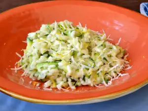 Risotto al limón con calabacines