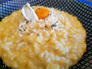 Risotto de calabaza con quesitos