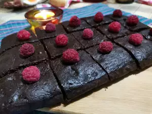 Brownie con harina de algarroba