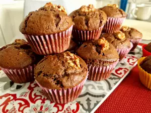 Muffins de algarroba y nueces