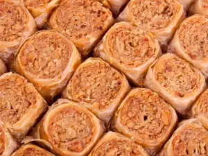 Baklava rápido con sabor a vainilla