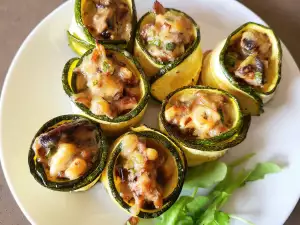 Rollitos de calabacín al horno con relleno