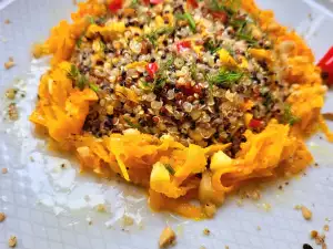 Ensalada templada de quinoa y zanahorias