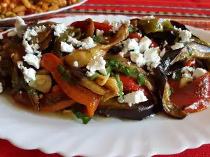 Ensalada de pimientos asados y berenjenas