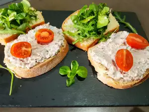 Sándwich de sesos de cerdo