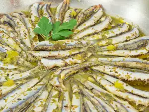 Boquerones marinados con limón