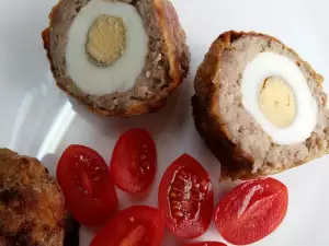 Huevos escoceses al horno