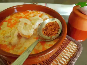 Sopa de callos en olla a presión