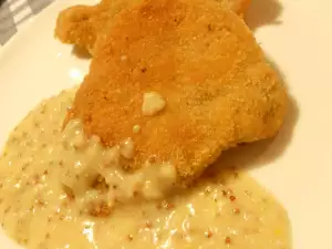 Escalopes con salsa de mostaza