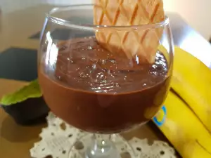 Crema ligera de chocolate con miel