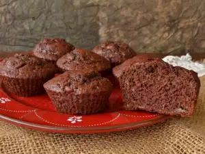 Muffins de chocolate con plátano