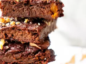 Brownie de chocolate con calabaza