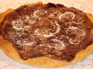 Tarta de chocolate con hojaldre