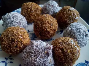 Bolitas de chocolate con galletas