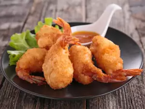 Gambas rebozadas crujientes con salsa china