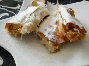 Strudel de manzana con pasta filo