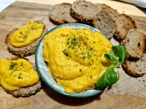 Paté de verduras con queso y ajo de miel siciliana