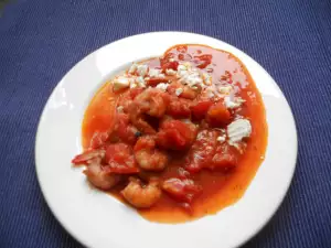 Gambas al estilo griego