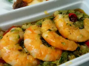 Gambas con calabacín