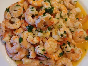 Gambas con ajo y mantequilla