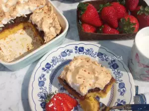 Pastel de pan y mermelada