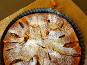 Tarta de ciruelas amarillas