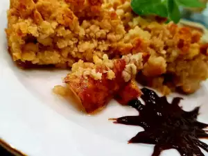 Tarta de pera con muesli (o copos de avena)