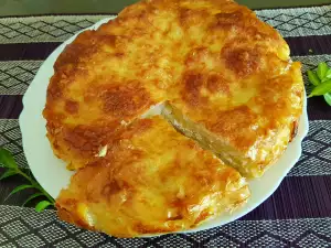 Tarta salada con pasta filo