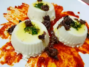 Panna Cotta Salada de Mozzarella