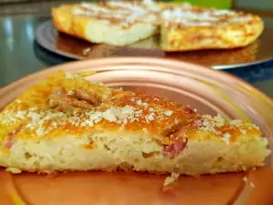 Tarta salada de coliflor y parmesano