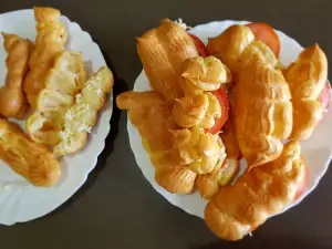 Choux salados con queso