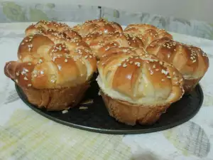 Muffins salados con queso crema