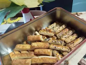 Palitos salados con parmesano y orégano