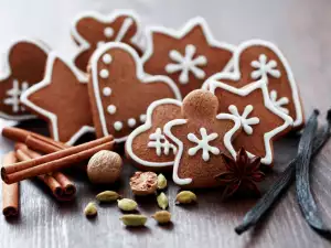 Galletas de jengibre y miel navideñas con cobertura