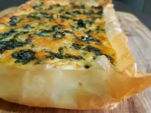 Pie de espinacas con masa filo