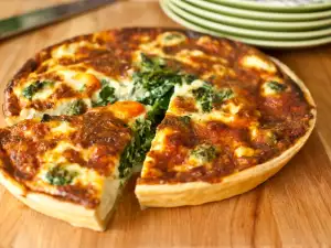 Quiche de quesos y espinacas