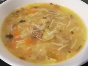 Sopa de lengua de ternera