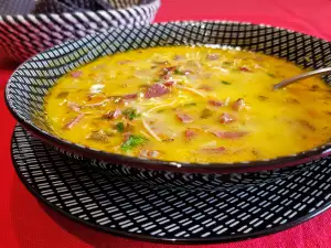 Sopa de mollejas de pato