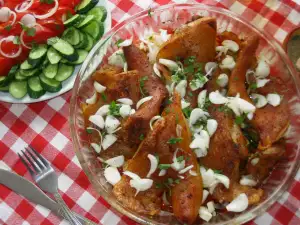 Rabo de cerdo al horno