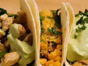 Tacos con dos tipos de relleno