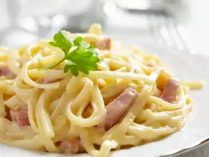 Tagliatelle a la Carbonara