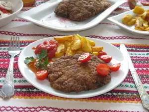 Escalopes de ternera (con carne picada)